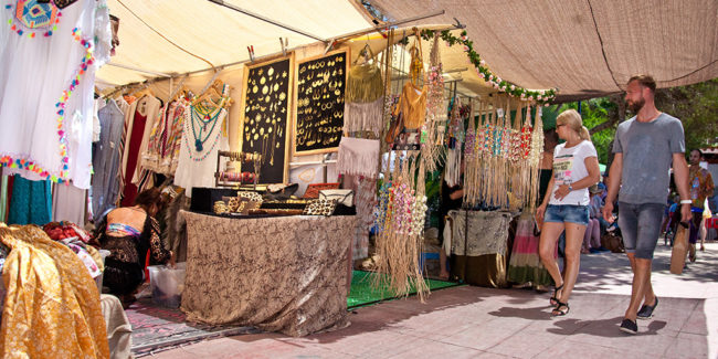 biza, Hippy Market Punta Arabí. Es Canar