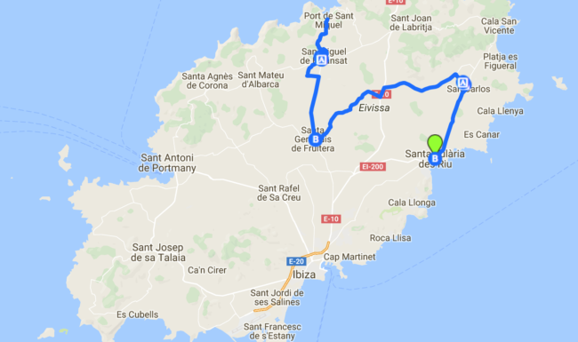 Ruta de pueblos con encanto, Ibiza