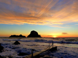 atardecer en cala d´hort, Ibiza